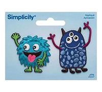 Wrights Friendly Monsters Iron-On Applique, 2 by 2-7/8-Inch, 2-Pack