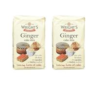 Wrights Ginger Cake Mix 2X500g - Warming and Aromatic Ginger Madeira Cake Mix with Buttery and Vanilla Notes - Easy to Bake Moist Cakes, Muffins, Cupcakes, Slices and Traybakes