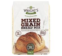 Wright's | Mixed Grain Bread Mix 2X500g (1Kg) | For Machine or Hand Baking | High in fibre | suitable for vegetarians