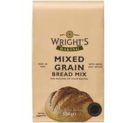 Wrights Mixed Grain Bread Mix 500g, Mixed Grain is a complete bread mix with nine different grains and seeds that gives it its distinctive taste For Machine or Hand Baking