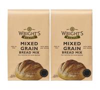 Wrights Mixed Grain Bread Mix 500g, Pack Of 2, Mixed Grain is a complete bread mix with nine different grains and seeds that gives it its distinctive taste For Machine or Hand Baking