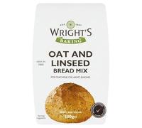 Wright's | Oat & Linseed Bread Mix 2X500g (1Kg) | For Machine or Hand Baking | Baking Success Guaranteed | Suitable for Vegetarians