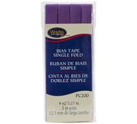 Wrights Products 117-200-064 Single Fold Bias Tape, 1/2" by 4 yd., Purple