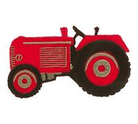 Wrights Redtractor-Iron on Applique, Acrylic, Multicolour, 0.25x10.16x7.62 cm