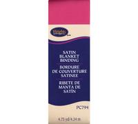 Wrights Single Fold Satin Blanket Binding, 2 by 4-3/4-Yard, Berry Sorbet