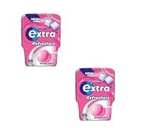 Wrigley Extra Refreshers Chewing Gum Bubblemint - Pack of 2 x 30 Pcs - Sugar-Free Chewing Gum With Sweeteners