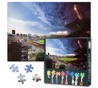 Wrigley Field 1000 Piece Jigsaw Puzzles for Adults Chicago Painting Jigsaw Puzzle USA Sports Stadium Puzzles for Challenging Family Activity Art DIY Puzzle Decor Gifts