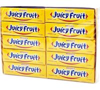 Wrigley’s Juicy Fruit Chewing Gum Bulk Pack, 20 Packs x 5 Sticks (100 Sticks Total), 13.5g Each