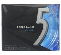 Wrigleys 5 Gum Cobalt Peppermint Flavour Sugarfree Chewing Gum 1 x 15 Stick Pack