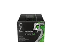 Wrigleys 5 Gum Rain Spearmint Flavoured Sugarfree Chewing Gum 15 Stick Pack Box Of 10 Packs