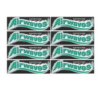 Wrigleys 8 x 10pc Chewing Gum With Welari Thank You Card Black Mint Flavour Airwaves Bubble Snack (80pc)