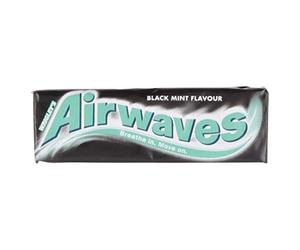 Wrigley's Airwaves Black Mint Menthol Sugar-Free Chewing Gum Pellets (Total 10)