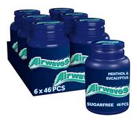 Wrigley's Airwaves Menthol And Eucalyptus, 46 Piece Bottle