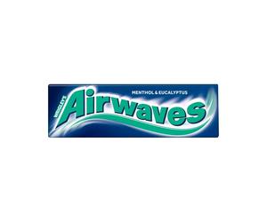Wrigleys Airwaves Menthol & Eucalyptus Chewing Gum - 10 Pieces (Pack of 10)