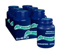 WRIGLEY'S Airwaves Menthol & Eucalyptus Chewing Gum Tubs 6 X 46 Pcs