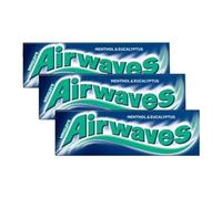 WRIGLEY'S AIRWAVES Sugar Free Chewing Gum 6 Packs - 60 Pieces