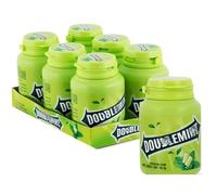 WRIGLEY'S Doublemint Chewing Gum|Mint Flavor| Peppermint Bottle for HEALTHY GUMS BREATH X 6 Bottles Bulk Pack for Long-Lasting Freshness|Delicious & Juicy Taste