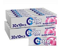 Wrigley's Extra Chewing Gum Bubblemint Flavour Sugar Free, 60 Packs of 10 Pieces