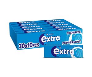 Wrigley's Extra Chewing Gum, Peppermint 10 count (Pack of 30),