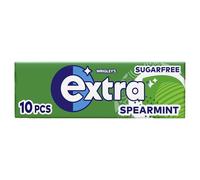 Wrigley's Extra Chewing Gum, Spearmint Flavour, 30 Packs of 10 Pieces, Sugar Free Chewing Gum Bulk Pack with Xylitol (300 pieces)