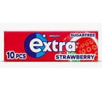Wrigley's Extra Chewing Gum Strawberry Flavour Sugar Free Helps keep Teeth Clean And Mouth Fresh (10)
