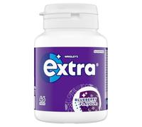 Wrigleys Extra Chewing Gum Tub Blueberry Flavour 46pc x 1, Sugar Free Fruity Snack with Welari Thank You Card | (1pack)