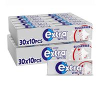 Wrigley's Extra Chewing Gum While Sugar Free, 60 Packs of 10 Pieces
