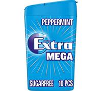 wrigley's Extra Mega Peppermint Sugar Free Chewing Gum, 10 pieces