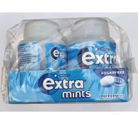 WRIGLEY'S EXTRA MINTS SUGARFREE TUBS. 6 TUBS. 6x77g. BEST BEFORE :10/03/2026
