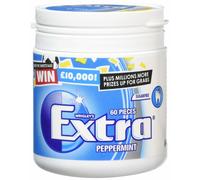 Wrigley's Extra Peppermint Sugarfree Gum 60 Pieces (Pack of 6)