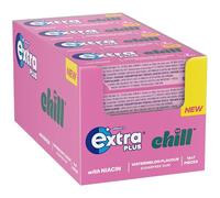 Wrigley's Extra Plus Chill, Sugarfree, Watermelon Flavour, Case Pack, 16 Boxes (112 Pieces Total)