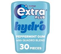 Wrigley's Extra Plus Hydro, Sugarfree, Spearmint Flavour, Bottle, 30 Pieces