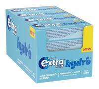 Wrigley's Extra Plus Hydro, Sugarfree, Spearmint Flavour, Case Pack, 16 Boxes (112 Pieces Total)