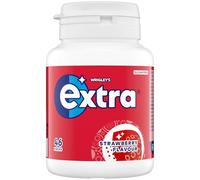 Wrigley's Extra Chewing Gum Bottle Sugar Free, Strawberry Flavour, 46 Pieces