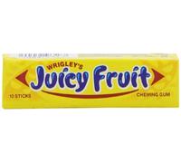 WRIGLEY'S Juicy Fruit Chewing Gum 10 Sticks (Pack of 20)