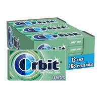 Wrigleys Orbit Sweet Mint Sugarfree Chewing Gum 14 Piece Pack Box Of 12 Packs
