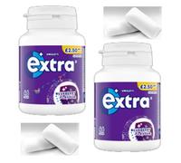 Wriglleys Extra Blueberry Sugar Free Chewing Gum Bottle PM 46 Pieces (2)