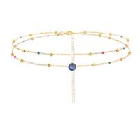 Wriidy Layered Solar System Waist Chain Universe Planets Belly Chain Colorful Beads Body Chain Jewelry Accessories for Women , 31+8 inches, Non-Precious Metal, No Gemstone