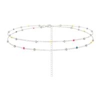 Wriidy Layered Solar System Waist Chain Universe Planets Belly Chain Colorful Beads Body Chain Jewelry Accessories for Women , 24+8 inches, Non-Precious Metal, No Gemstone