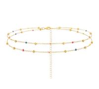 Wriidy Layered Solar System Waist Chain Universe Planets Belly Chain Colorful Beads Body Chain Jewelry Accessories for Women , 31+8 inches, Non-Precious Metal, No Gemstone