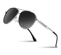 Wrimen Pilot Men's Polarized Sunglasses-Mens-Womens-Unisex-Light Metal Frame Shades-Classic Ultra-UV400 Protection for Driving,Fishing,and Outdoor Sports (Gold Frame Brown)