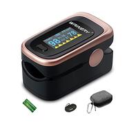 WRINERY Fingertip Pulse Oximeter Blood Oxygen Saturation Monitor, Digital Technology, Low Energy Consumption, ±2% Accuracy, 70% - 100% SpO2 Range, 2 AAA Batteries Included