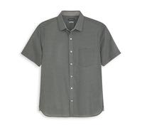 Van Heusen Men's Wrinkle Free Short Sleeve Button Down Shirt, Slim Fit No-Tuck Length, Comfortable Stretch Fabric, Dusty Olive, XL