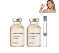 Wrinkle Serum for Face, Triple Collagen Serum, Glowing Skin. (2PCS) | Deep Collagen Serum Silk Peptide Ampoule, Silk Peptide Intensive Lifting Ampoule, Firming & Wrinkle-Reducing Serum.