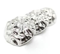 Wrinkle Silver Metal Shank Buttons - 12 Pcs - 3 Size Options - Luxury Wrinkle Round Wave Metal Shank Buttons for Men Women Blazer Coat Uniform Shirt Suit and Jacket Sewing Craft DIY N2601