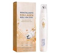 -WrinkleCollagen Roll-On Stick, Face Liquid Roller, Facial Massage Roller | Smooth Plump Hydrating Face Roller, 15ml, For Morning Bridal Prep Before Makeup Travel Beach Spa Home Day Indoor Vacation