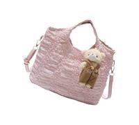 Wrinkled Design Handbag With Decorative Detail Adjustable Crossbody Purse Roomy Interior For Essential Compact Styles PU Bag For Everyday Use