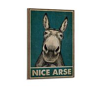 WRIO Donkey Nice Arse Poster Decorative Painting Canvas Wall Art Living Room Poster Bedroom Painting 12 x 18 Inches (30 x 45 cm)
