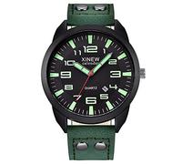 Wrist Analog Business Watches Watch Date Casual Men's Quartz Leather Men's Watch Land Watches for Men (C, One Size)