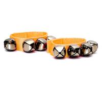 Wrist and Ankle Bells Pair, Reindeer Jingle Bells Christmas - Orange (WOR).